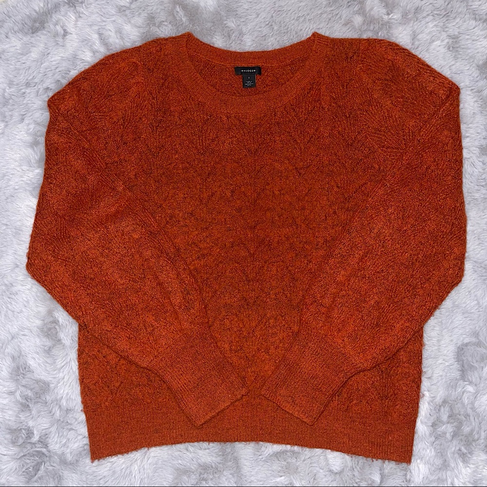 Halogen NWOT Women’s Sweater Top Size Large Red/Burnt Orange